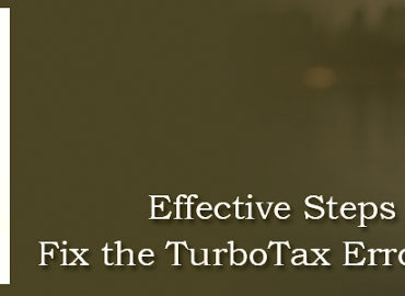 Effective Steps to Fix the TurboTax Error 65535