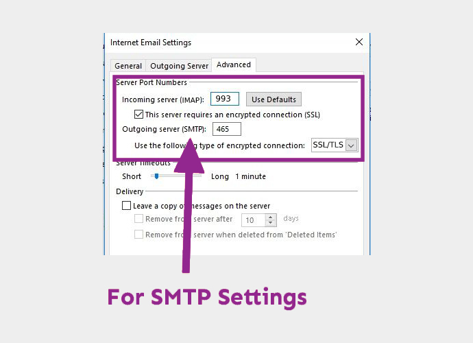 ATT SMTP Email Settings